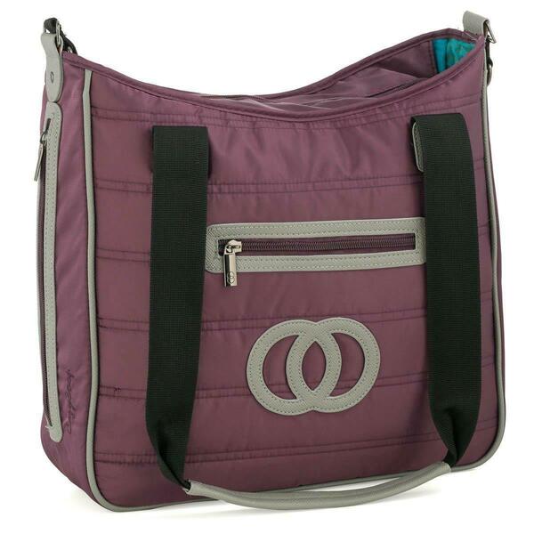 Cozy Coop Quilted Diaper Bag - Eggplant 2313